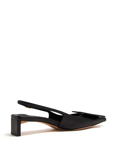 Jacquemus 45mm Les Chaussures Duelo Leather Mules In Black