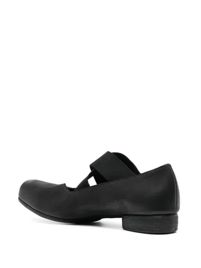 Uma Wang Leather Ballerinas In Black