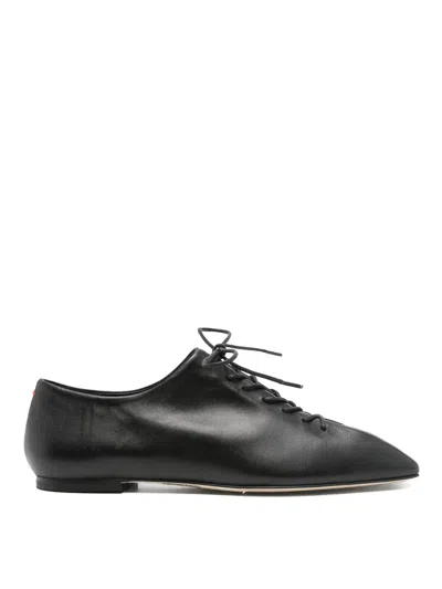 Aeyde Aeydē "isla" Black Lace-up Shoe In Black