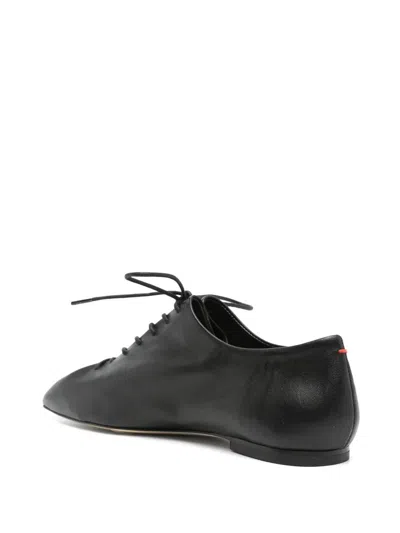 Aeyde Aeydē "isla" Black Lace-up Shoe In Black