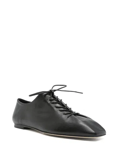 Aeyde Aeydē "isla" Black Lace-up Shoe In Black