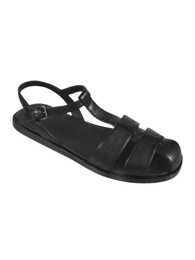 Church's Heeled Sandals With Flat Sole And Open Toe In Black