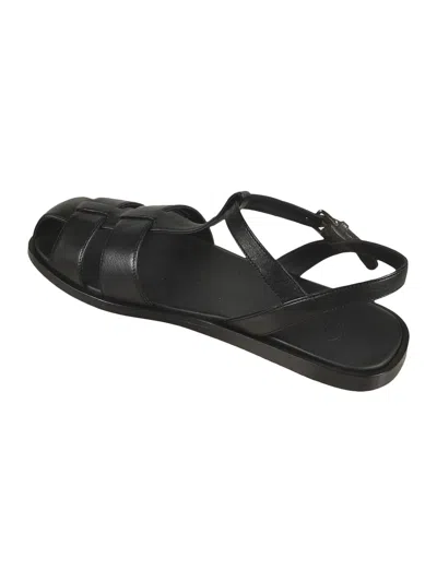 Church's Heeled Sandals With Flat Sole And Open Toe In Black
