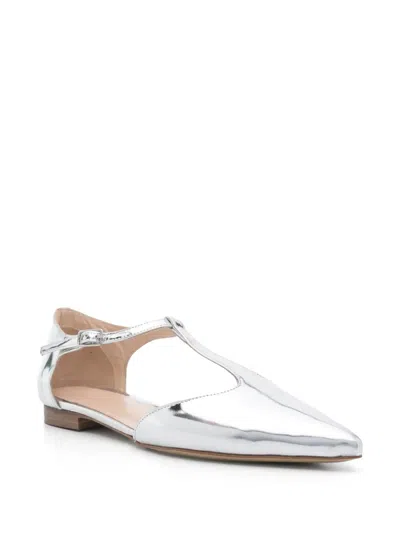P.a.r.o.s.h Parosh Ballerina Shoes In Silver