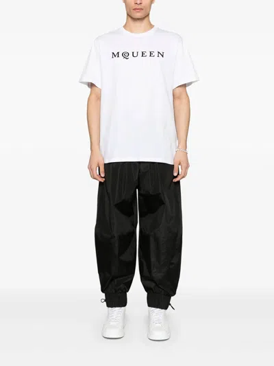 Alexander Mcqueen Logo Cotton T-shirt In White