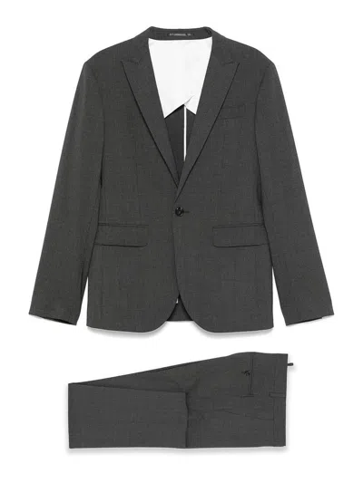 Dsquared2 Tokyo Stretch Wool Suit In Grey