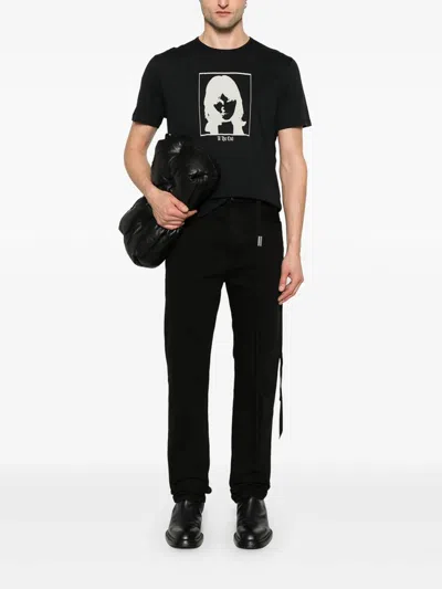Ann Demeulemeester Denim Trousers With Belt Loops In Black
