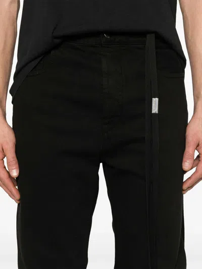 Ann Demeulemeester Denim Trousers With Belt Loops In Black