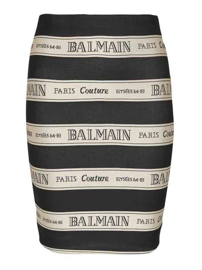 Balmain Ribbon Motif In Black