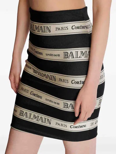 Balmain Ribbon Motif In Black