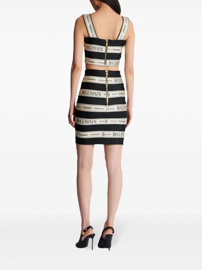 Balmain Ribbon Motif In Black