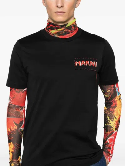 Marni T-shirt In Black