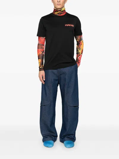 Marni T-shirt In Black