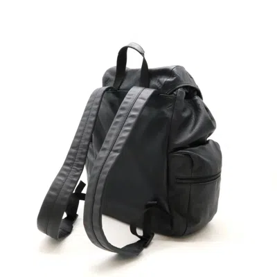Pre-owned Louis Vuitton Agave Black Monogram Shadow Backpack () In Agave, Black