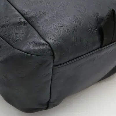 Pre-owned Louis Vuitton Agave Black Monogram Shadow Backpack () In Agave, Black