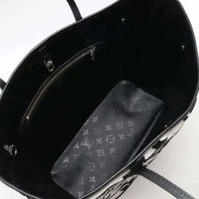 Pre-owned Louis Vuitton Black Monogram White Monogram Pouch Shoulder Bag Tote Bag () In Black, Monogram, White