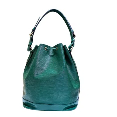 Pre-owned Louis Vuitton Borneo Green Leather Shoulder Bag Tote Bag ()