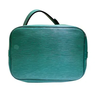 Pre-owned Louis Vuitton Borneo Green Leather Shoulder Bag Tote Bag ()