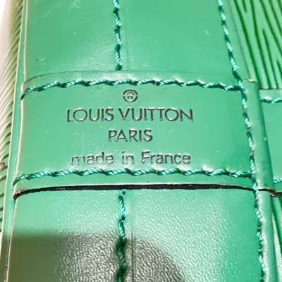 Pre-owned Louis Vuitton Borneo Green Leather Shoulder Bag Tote Bag ()