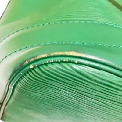 Pre-owned Louis Vuitton Borneo Green Leather Shoulder Bag Tote Bag ()