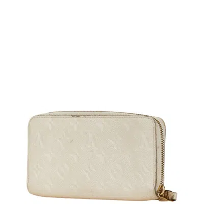 Pre-owned Louis Vuitton Neige White Leather Coin Purse/coin Case () In Neige, White
