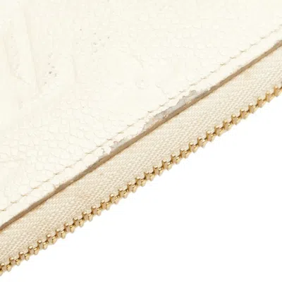 Pre-owned Louis Vuitton Neige White Leather Coin Purse/coin Case () In Neige, White
