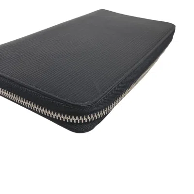 Pre-owned Louis Vuitton Noir Epi Leather Long Wallet (bi-fold) ()