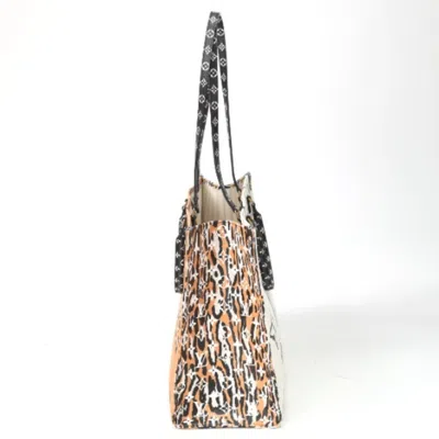 Pre-owned Louis Vuitton Orange White Tote Bag () In Orange, White