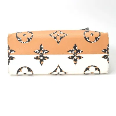 Pre-owned Louis Vuitton Orange White Tote Bag () In Orange, White