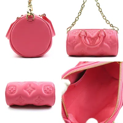 Pre-owned Louis Vuitton Pink Leather Handbag Shoulder Bag ()