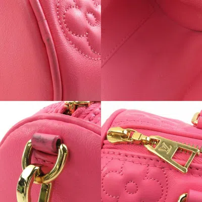 Pre-owned Louis Vuitton Pink Leather Handbag Shoulder Bag ()