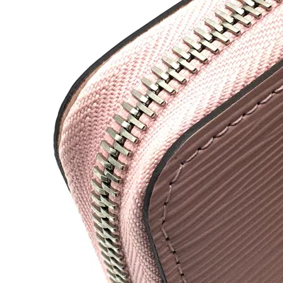 Pre-owned Louis Vuitton Pink Leather Long Wallet (bi-fold) ()