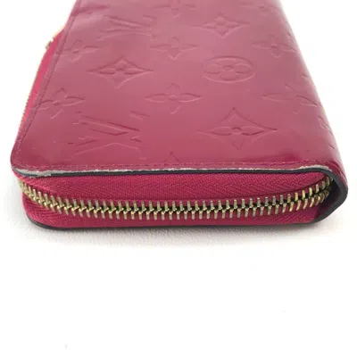 Pre-owned Louis Vuitton Pink Leather Long Wallet (bi-fold) ()