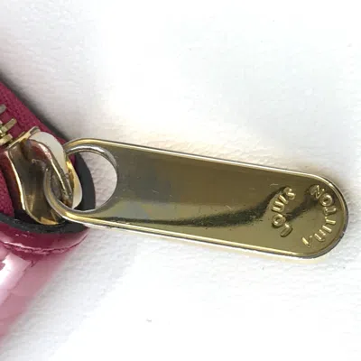 Pre-owned Louis Vuitton Pink Leather Long Wallet (bi-fold) ()