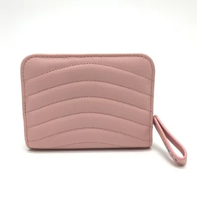 Pre-owned Louis Vuitton Pink Leather Wallet (bi-fold) ()