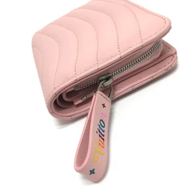 Pre-owned Louis Vuitton Pink Leather Wallet (bi-fold) ()