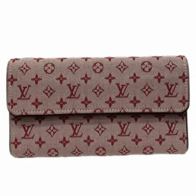 Pre-owned Louis Vuitton Pink Long Wallet (tri-fold) ()