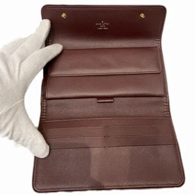 Pre-owned Louis Vuitton Pink Long Wallet (tri-fold) ()