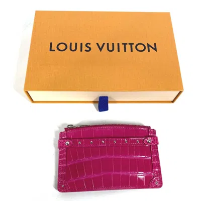 Pre-owned Louis Vuitton Pink Other Coin Purse/coin Case ()