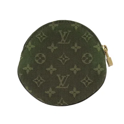 Pre-owned Louis Vuitton Portefeuille Ron Khaki Canvas Wallet  ()