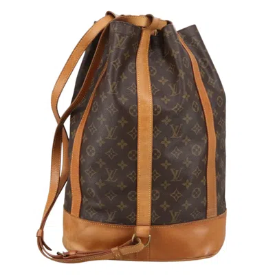 Pre-owned Louis Vuitton Randonnée Brown Canvas Shoulder Bag ()