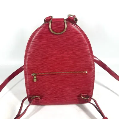 Pre-owned Louis Vuitton Red Color Epi Leather Backpack ()