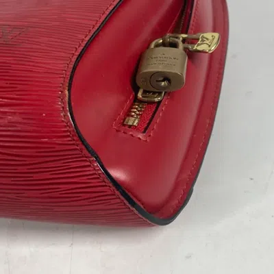 Pre-owned Louis Vuitton Red Color Epi Leather Backpack ()