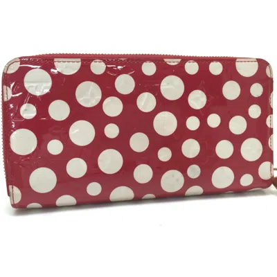 Pre-owned Louis Vuitton Red Leather Long Wallet (bi-fold) ()