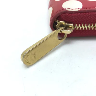 Pre-owned Louis Vuitton Red Leather Long Wallet (bi-fold) ()
