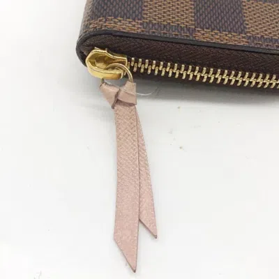 Pre-owned Louis Vuitton Rose Ballerine Damier Canvas Long Wallet (bi-fold) ()