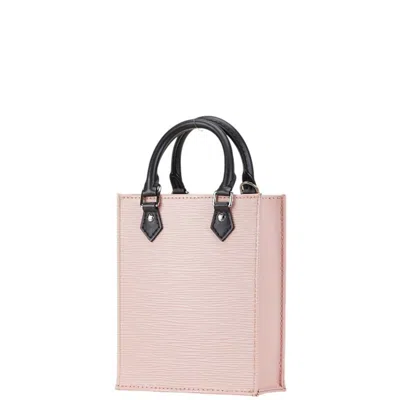Pre-owned Louis Vuitton Rose Ballerine Leather Handbag Shoulder Bag ()