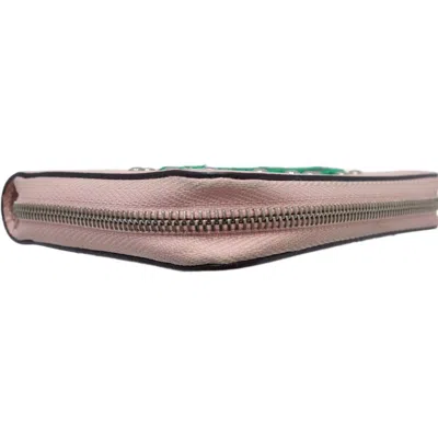 Pre-owned Louis Vuitton Rose Ballerine Leather Wallet (bi-fold) ()