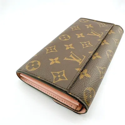 Pre-owned Louis Vuitton Rose Ballerine Monogram Long Wallet (bi-fold) ()