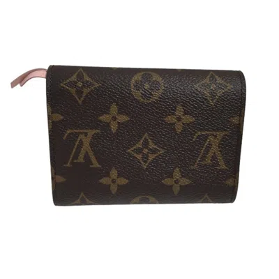Pre-owned Louis Vuitton Rose Ballerine Monogram Wallet (tri-fold) ()